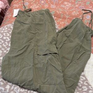 Blu Pepper Sage Green Drawstring Pants